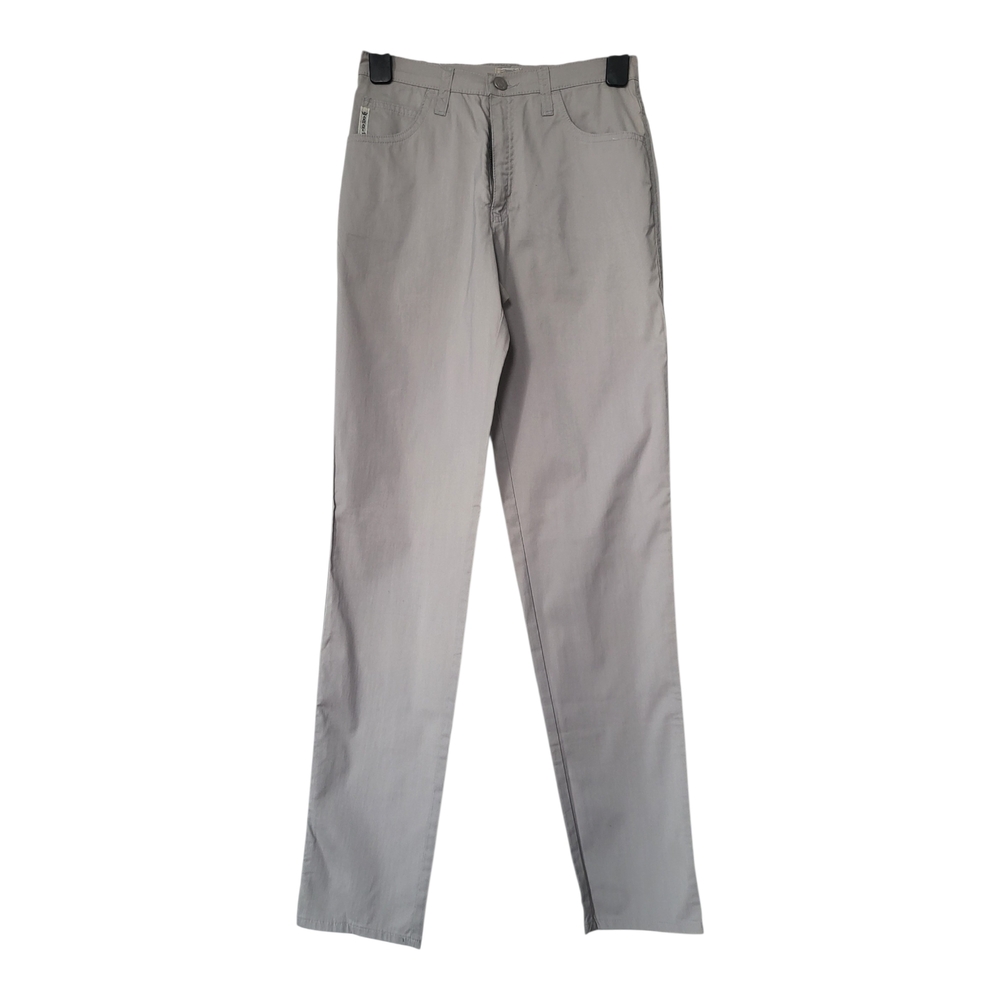 Armani Jeans Women's Relaxed Fit  Medium Rise  Pants in Light Gray